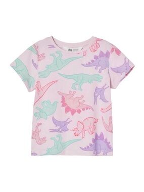 H&M girls size 6X-7 dinosaur tee